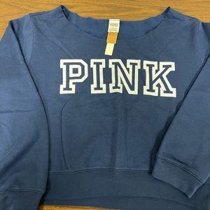 PINK Cropped sweatshirt NWT XL